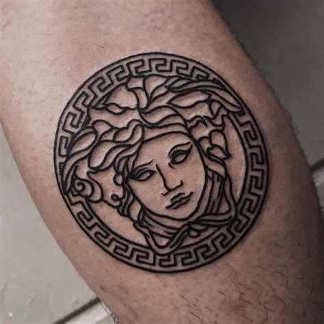 versace band tattoo|medusa full body tattoo.